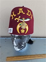 Hadi Shrine Fez Hat w/ Styrofoam Head