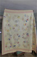 Antique Quilt, very worn / soiled