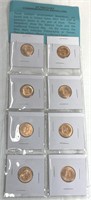 8 US Treasury Commemorative Medallions