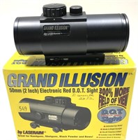 Grand Illusion by Laseraim red dot sight in box