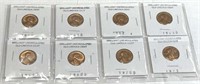 8 Brilliant Uncirculated Old Lincoln Cent