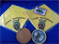 Camp Watchung kerchief's patches NJ Camps