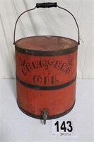 Vintage 'The Impebyious Can' Wooden 5 Gallon