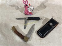 CAMILLUS POCKET KNIFE AND HUNTING KNIFE