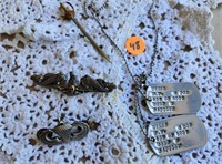 Marine Dog Tags, military pins