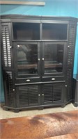 Two Pc. Black Cabinet