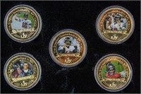 NFL 24K Gold-plated Coin Set Tom Brady w/ COA