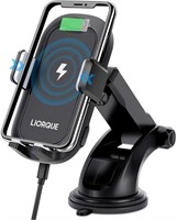 LIORQUE Wireless Car Charger Mount Auto Clamping