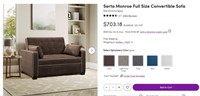 FM4005 Serta Monroe Full Size Convertible Sofa