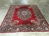 PURE WORSTED NEW WOOL PILE 8.2 x 11.2 AREA RUG