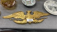 Sexton USA eagle gold colored metal plaque