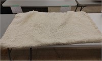 Synthetic Furry Twin Bed Throw Blanket