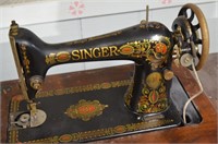 Highly Decorated Singer Treadle Sewing Machine