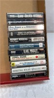 Elvis, Eric Clapton, Roy Orbison cassette tapes