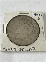 1926D Peace Silver Dollar