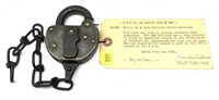 D & H Co. railroad  switch lock with chain