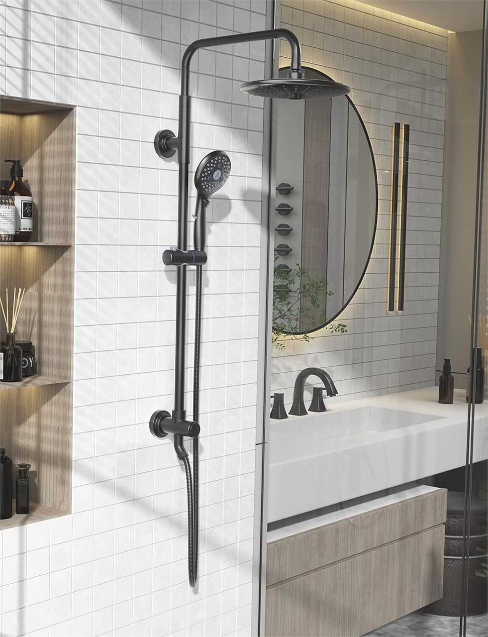 SR SUN RISE Shower System  Matte Black