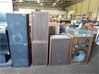 6 Speaker Assortment w/ JVC R-S33 Stereo Receiver