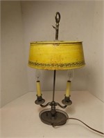 Antique Tole Bouillotte Lamp