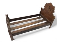 Antique Wooden Doll Bed