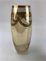 MCM Gold Glass Italian Vase
