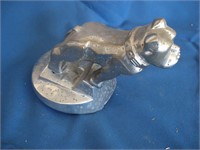 Chrome MACK Bull Dog Hood Ornament 5 x 5 Inch