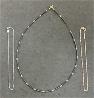 14K Gold Necklaces & Bracelets 1.9 Grams