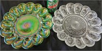 Pair of egg plates