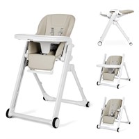 High Chair, Foldable, 8 Heights, B-Khaki
