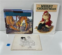 Three Books Christmas, Vintage, Dinosaurs