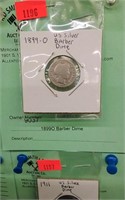 1899O Barber Dime