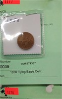 1858 Flying Eagle Cent