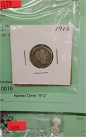 Barber Dime 1912