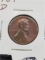 Rainbow Toned High Grade 1984-D Lincoln Penny