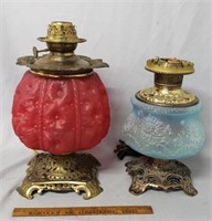 GWTW Lamp Bases Ice Blue & Ruby