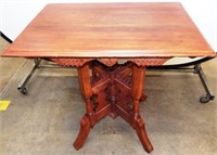 Antique Spoon-Carved Side / Accent Table