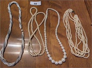 Faux Pearls & Necklaces