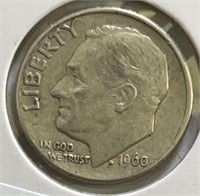 1960D Roosevelt Dime Silver