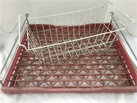 Wire basket and bread rack.