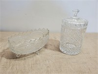 (2)  Crystal Decanters