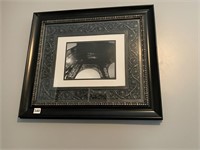 EIFFEL TOWER FRAMED PICTURE, 22" X 25"