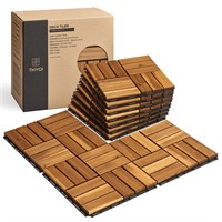 THYOI 10 Pcs Interlocking Deck Tiles 12" x 12", Pa