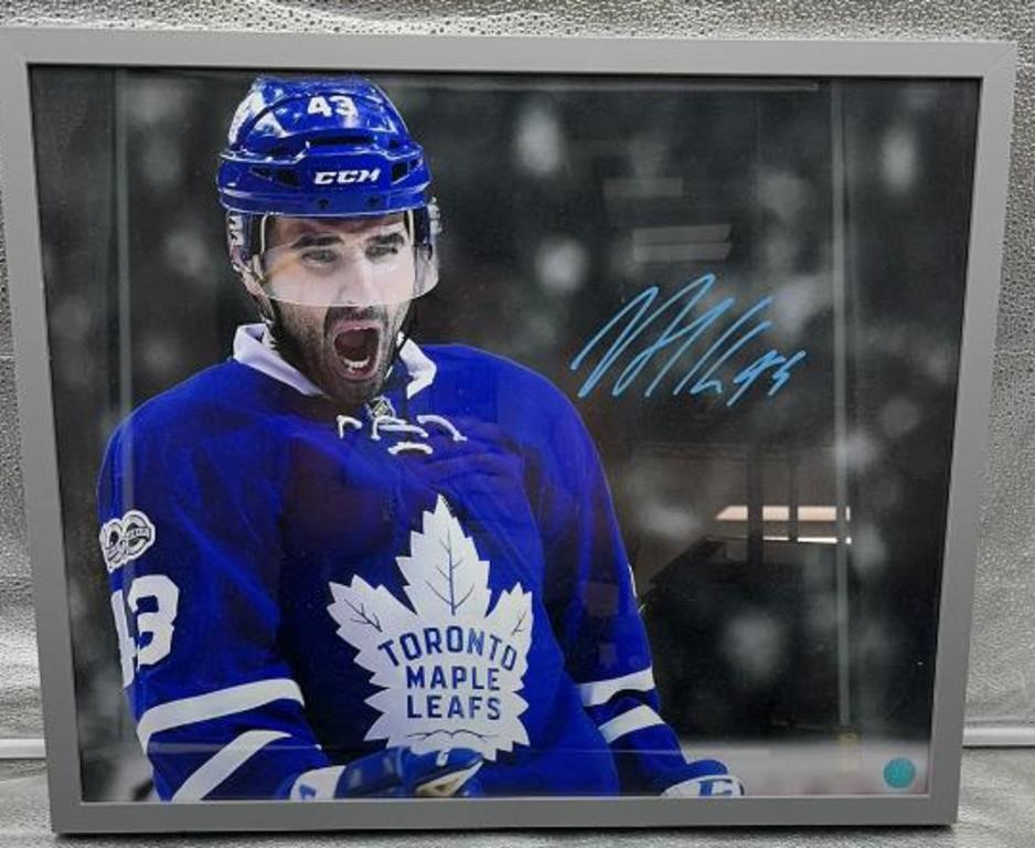 Nazem Kadri 21x17in signed maple leafs framed