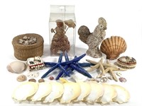 Shells Sea Stars Figurine Basket Box