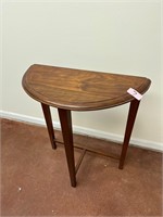 Vintage wood oval table B
