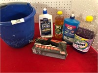 Bucket of Cleaning Supplies