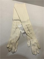 18" LONG LEATHER GLOVES W/ 3 PEARLS NEW