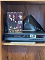 RCA VHS PLAYER, SINATRA & HONEYMOONERS TAPES