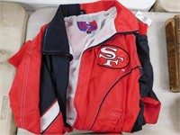SF 49ERS SPORTS JACKET, MENS SMALL, NEW
