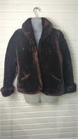 Handmade Faux Mouton Style Fur Coat